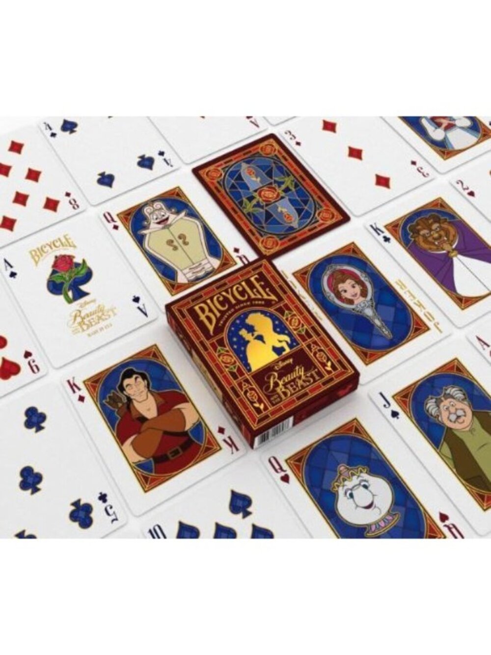 New Bicycle Beauty and the Beast Playing Cards, Sealed Deck, Disney